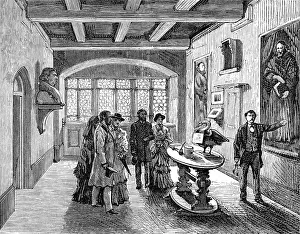 Simpson W Prints: The Luther Celebration in Germany: room in which Luther was born at Eisleben