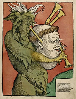 Jacobites Collection: Luther as the Devils Bagpipes, c.1535