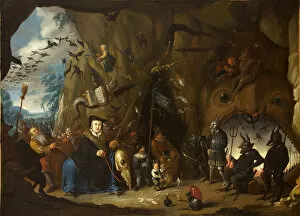 Protestantism Gallery: Luther in Hell. Artist: Heemskerk, Egbert van, the Younger (1676-1744)