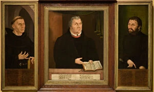 Images Dated 21st March 2007: The Luther Shrine, triptych, 1572. Artist: Thiem, Veit (?-ca 1574)