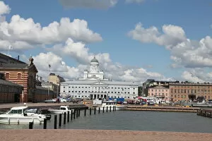Protestantism Gallery: The Lutheran Cathedral seen from the South Harbour, Helsinki, Finland, 2011