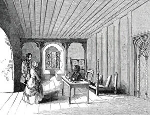 Bavaria Gallery: Luthers Bed-room, in the Citadel of Coburg, 1845. Creator: Unknown