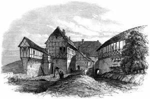 Protestantism Gallery: Luthers house at Wartburg Castle, Eisenach, Germany, 1862