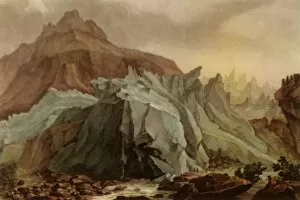 Wolff Gallery: The Lütschinen Issuing from the Lower Grindelwald Glacier, 1782-1785, (1946)