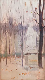 6th Arrondissement Prints: In the Luxembourg Garden, 1900. Creator: Edward Trojanowski