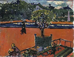 In the Luxembourg Gardens, 1910-1912. Creator: Henry Lyman Sayen