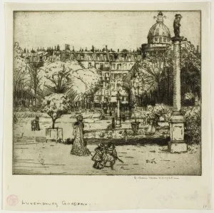 Luxembourg Gardens, Paris, 1900. Creator: Donald Shaw MacLaughlan Luxembourg Gardens, Paris, 1900. Creator: Donald Shaw MacLaughlan