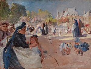 6th Arrondissement Prints: The Luxembourg Gardens, Paris, final study, 1886. Creator: Albert Edelfelt