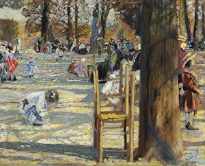 Colourfulness Prints: Luxembourg Gardens in spring, 1910