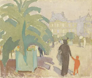 Oskari Paatela Prints: Luxembourg Park, 1913. Creator: Oskari Paatela