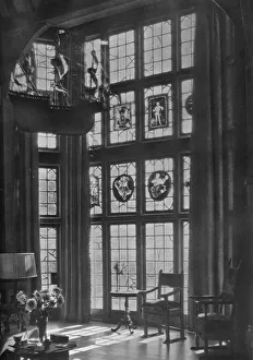 Bay Window Prints: Lving room bay window, house of William Clarkson Van Antwerp, Burlingame, California, 1922