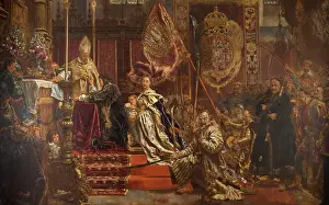 Matejko Prints: The Lwow Oath of King John II Casimir on 1 April 1656