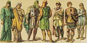 Tunic Prints: Lydians, Phrygians and Trojans, Anatolian Peninsula, Ancient Age, (1881). Creator: Unknown