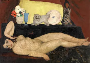 Lying Nude, 1928. Creator: Philibert Cockx