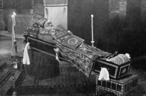 Armenian Gallery: Lying in State, the Late Armenian Patriarch.Artist: The American Colony