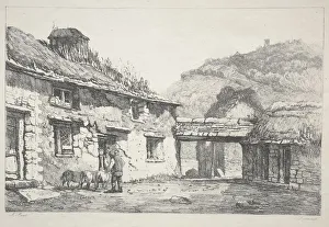 Samuel Prout British Prints: Lynmouth, 1819. Creator: Samuel Prout (British, 1783-1852)