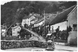 Quaint Prints: Lynmouth, Devon, England, 1936