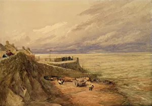Changing Prints: Lynmouth Harbour, North Devon [Undated], c1810-1859. Creator: David Cox the Elder