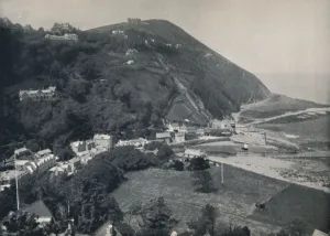 Lynton Prints: Lynmouth - The Hill, Showing Lynton Above, 1895