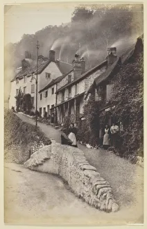 Lynmouth Devon England Uk Prints: Lynmouth, Mars Hill, 1860 / 94. Creator: Francis Bedford