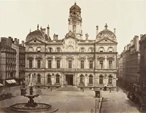 Baldus Eduard Collection: Lyon, Hotel de Ville, ca. 1861. Creator: Edouard Baldus