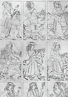 Knave Prints: Lyonnese Playing Cards of the Fifteenth Century, 1903. Artist: Jean de Dale