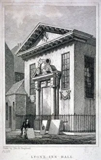 Th Shepherd Prints: Lyons Inn Hall, Lyons Inn, Westminster, London, 1831. Artist: W Symms