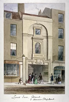 Th Shepherd Gallery: Lyons Inn, Strand, Westminster, London, c1850. Artist: Thomas Hosmer Shepherd
