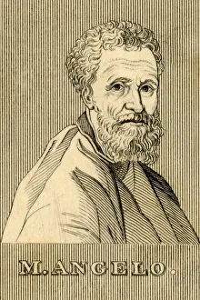 Simoni Prints: M. Angelo, (1475-1564), 1830. Creator: Unknown