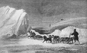 John Franklin Prints: M cLintocks Search Party Finding One of Franlins Cairns at Cape Herschel, c1859, (1928)