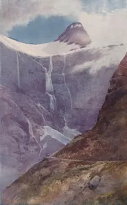 H Clive Prints: On M Kinnons Pass, New Zealand, 1923. Creator: Frank Wright