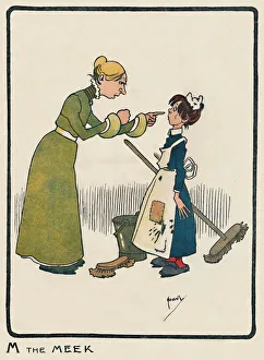 Abc Of Everyday People Collection: M the Meek, 1903. Artist: John Hassall