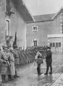 Decorating Prints: M. Poincare a Verdun; le general Mangin