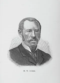 G M Rewell Company Prints: M. W. Gibbs, 1887. Creator: Unknown