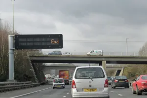 Matrix Prints: M27 Motorway Matrix overhead warning sign