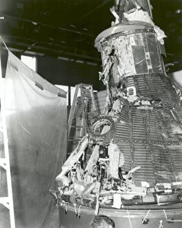 Incident Gallery: MA-1 capsule reassembled after explosion, USA, 1960. Creator: NASA