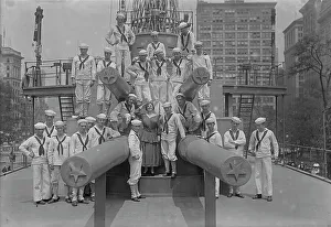 Training Ship Prints: Mabel Garrison on U.S.S. Recruit, 16 Jul 1917. Creator: Bain News Service