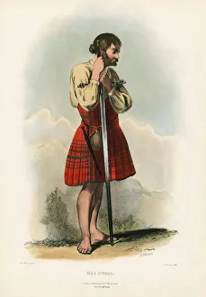 Mac Dugal, from The Clans of the Scottish Highlands, pub. 1845 (colour lithograph) Mac Dugal, from The Clans of the Scottish Highlands, pub. 1845 (colour lithograph)
