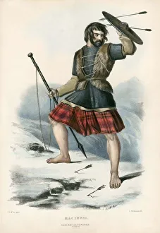 Mac Innes, from The Clans of the Scottish Highlands, pub. 1845 (colour lithograph) Mac Innes, from The Clans of the Scottish Highlands, pub. 1845 (colour lithograph)