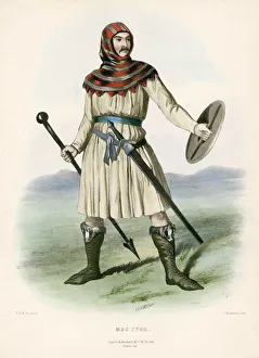Mac Ivor, from The Clans of the Scottish Highlands, pub. 1845 (colour lithograph) Mac Ivor, from The Clans of the Scottish Highlands, pub. 1845 (colour lithograph)