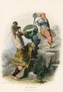 United Kingsom Prints: Mac Millan, from The Clans of the Scottish Highlands, pub. 1845 (colour lithograph)