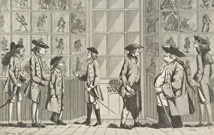 Images Dated 20th November 2020: The Macaroni Print Shop, July 14, 1772. Creator: Edward Topham