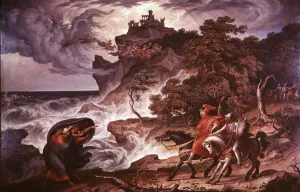 Stormy Prints: Macbeth and the Witches, 1835. Artist: Joseph Anton Kock
