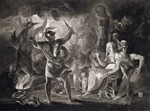 Vision Prints: Macbeth, the three witches and Hecate, 1805. Artist: John Boydell