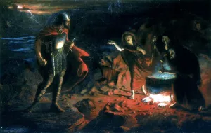 Macbeth and the Witches, late 19th century. Artist: Henry Daniel Chadwick Macbeth and the Witches, late 19th century. Artist: Henry Daniel Chadwick