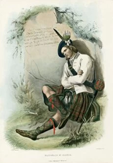 Images Dated 6th June 2018: Macdonald of Glenco, from The Clans of the Scottish Highlands, pub