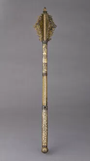 Ceremony Collection: Mace Made for Henry II of France, French, ca. 1540. Creator: Diego de Caias