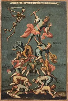 Depts Prints: Machina del mondo, um 1700. Creator: Mitelli, Giuseppe Maria, (Follower)