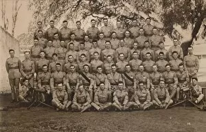 Battalion Gallery: The Machine Gun Platoon of the First Battalion, The Queens Own Royal West Kent Regiment. Poona, Ind