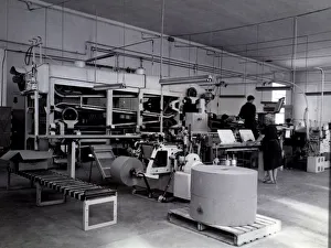 Matches Prints: Machine for the header and making of wooden boxes for matches, 1940